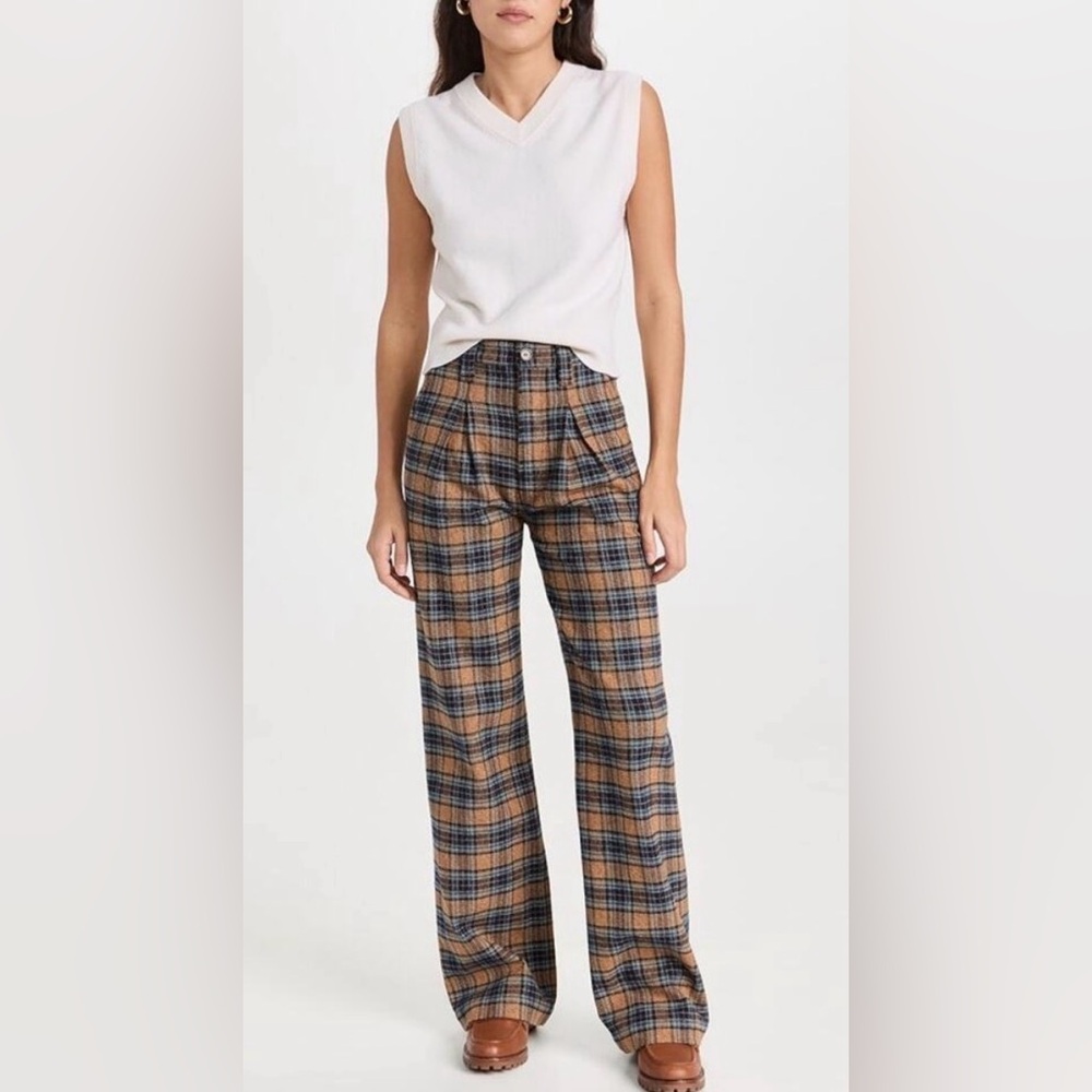 MOTHER Pleated Maven Prep in Delta Dawn